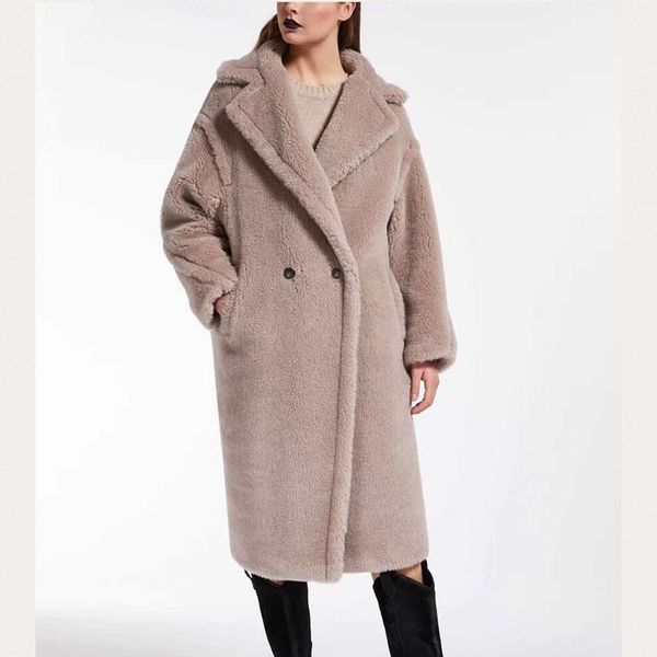 leather sellerswomen's coats long 100% alpaca wool plus size overcoat winter loose cashmere outerwear thick and warm, Black
leather sellerswomen's coats long 100% alpaca wool plus size overcoat winter loose cashmere outerwear thick and warm, Black