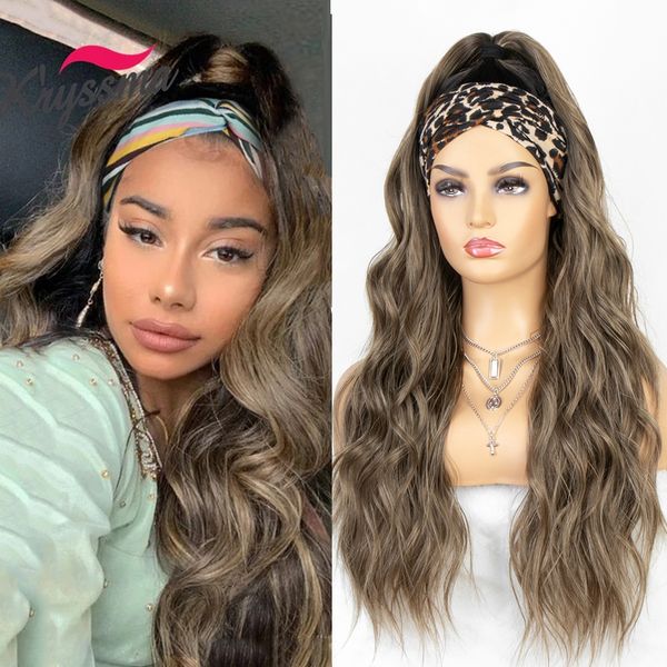 lx brand long body wave headband wig for women honey blonde ombre synthetic hair wigs golden scarf wig perruque bandeau femmefactory direct, Black
lx brand long body wave headband wig for women honey blonde ombre synthetic hair wigs golden scarf wig perruque bandeau femmefactory direct, Black