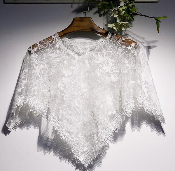 scarves women's spring summer white mesh lace embroidery pashmina female vintage sunscreen cloak shawl r2941, Blue;gray
scarves women's spring summer white mesh lace embroidery pashmina female vintage sunscreen cloak shawl r2941, Blue;gray