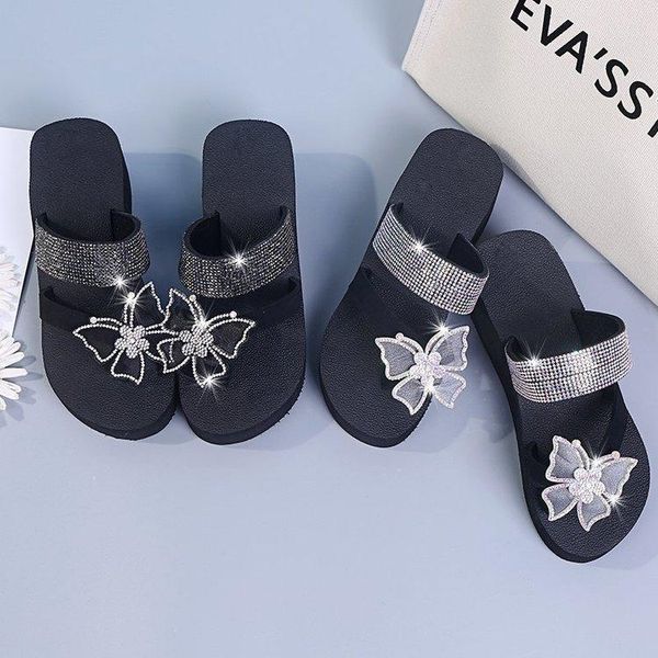 slippers women summer fashion ladies butterfly rhinestone flat bohemian casual sandals breathable beach shoes wedges, Black
slippers women summer fashion ladies butterfly rhinestone flat bohemian casual sandals breathable beach shoes wedges, Black