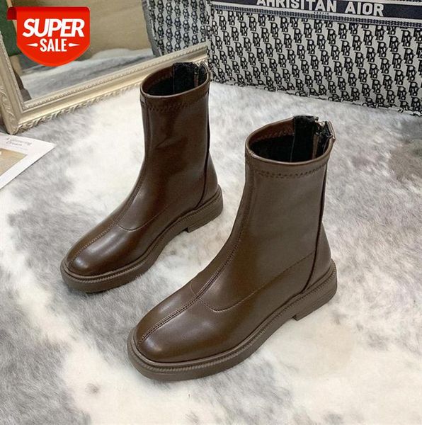skinny martin boots women's british style plus velvet short back zipper thick heel mid-tube trend #lt6a
skinny martin boots women's british style plus velvet short back zipper thick heel mid-tube trend #lt6a
