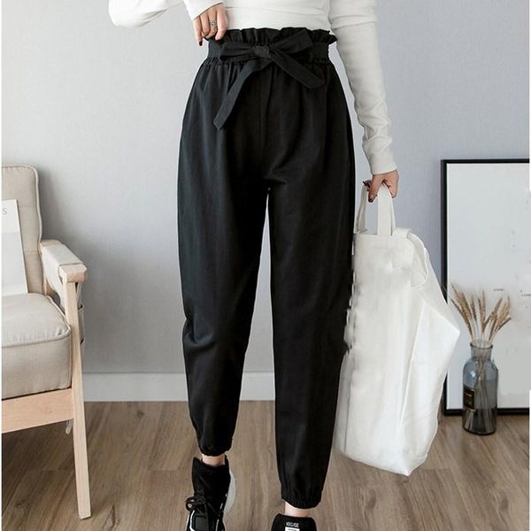 women's pants & capris 2021 fashion women ruffles belt loose casual harem solid turnip trousers pleated summer high waist, Black;white
women's pants & capris 2021 fashion women ruffles belt loose casual harem solid turnip trousers pleated summer high waist, Black;white