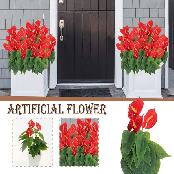 decorative flowers & wreaths 1pc anthurium artificial flower latex real bridal wedding bouquet home decoration garden desktop
decorative flowers & wreaths 1pc anthurium artificial flower latex real bridal wedding bouquet home decoration garden desktop
