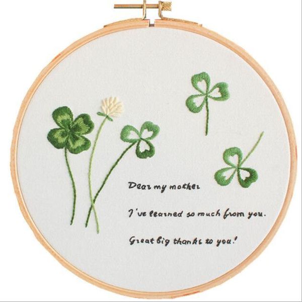 four-leaf clover art wall home decoration european embroidery kit simple three-dimensional ribbon need other arts and crafts
four-leaf clover art wall home decoration european embroidery kit simple three-dimensional ribbon need other arts and crafts