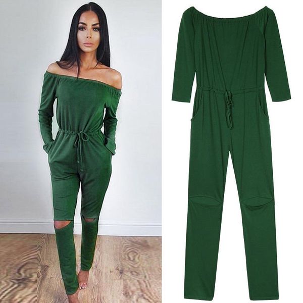 women's jumpsuits & rompers hodisytian for women long sleeve off shoulder body suits slash neck stylish slim overalls female playsuit, Black;white
women's jumpsuits & rompers hodisytian for women long sleeve off shoulder body suits slash neck stylish slim overalls female playsuit, Black;white