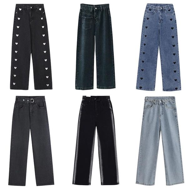 women's pants & capris 21 style straight loose women jeans high waist wide leg spring autumn fashionable denim pant vintage slim female, Black;white
women's pants & capris 21 style straight loose women jeans high waist wide leg spring autumn fashionable denim pant vintage slim female, Black;white