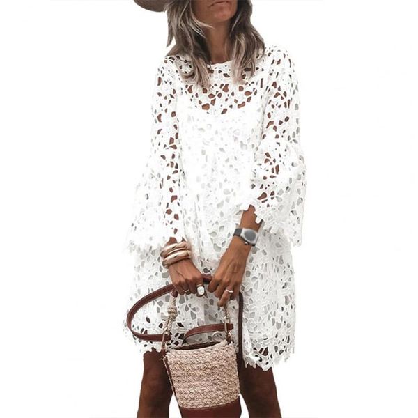 casual dresses 1 set sling dress women cover-up lace flare sleeve see through patchwork female wedding conjuntos de vestido, Black;gray
casual dresses 1 set sling dress women cover-up lace flare sleeve see through patchwork female wedding conjuntos de vestido, Black;gray