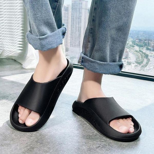 slippers summer men's eva home travel beach quick drying flat bedroom thick soled non-slip slides, Black
slippers summer men's eva home travel beach quick drying flat bedroom thick soled non-slip slides, Black