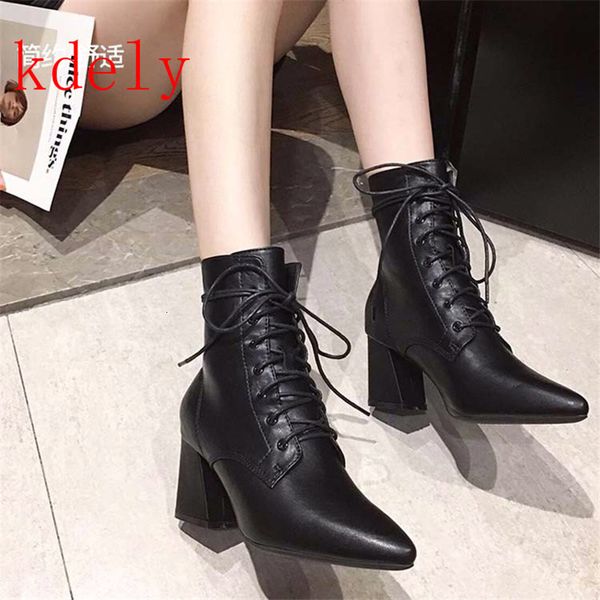 boots ankle ladies high heels autumn shoes fashion women lace up pointed toe pumps pu leather comfort woman footwear 504s, Black
boots ankle ladies high heels autumn shoes fashion women lace up pointed toe pumps pu leather comfort woman footwear 504s, Black