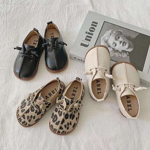 classic retro leopard print pu leather shoes girls british style round toe bean soft non-slip casual baby flat, Black;grey
classic retro leopard print pu leather shoes girls british style round toe bean soft non-slip casual baby flat, Black;grey