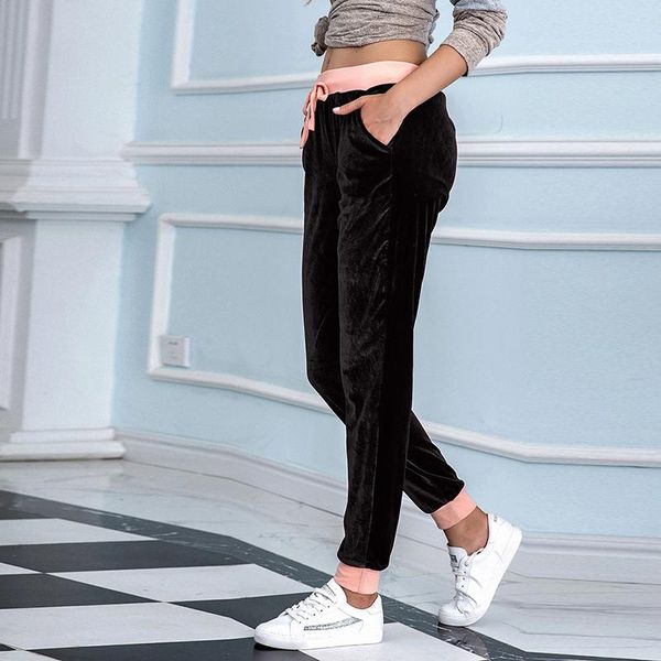 women's pants & capris elastic all-match harem bandage women patchwork autumn winter golden velvet tight feet female trouser sportswear, Black;white
women's pants & capris elastic all-match harem bandage women patchwork autumn winter golden velvet tight feet female trouser sportswear, Black;white