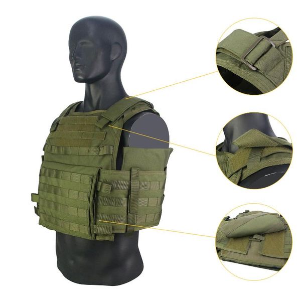 hunting jackets military paintball sport molle tactical plate carrier men shooting outdoor body armor, Camo;black
hunting jackets military paintball sport molle tactical plate carrier men shooting outdoor body armor, Camo;black