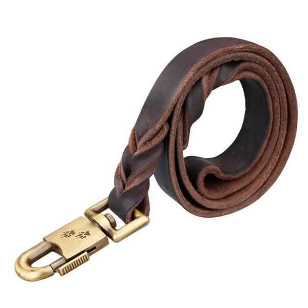 dog collars & leashes leash for medium and large dogs - heavy duty soft oily genuine leather training pl054
dog collars & leashes leash for medium and large dogs - heavy duty soft oily genuine leather training pl054