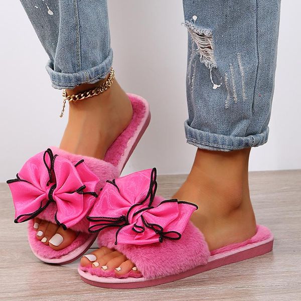 slippers autumn winter bowtie faux fur warm fuzzy home cotton shoes women slides sweet indoor footwear girls plush flip flops, Black
slippers autumn winter bowtie faux fur warm fuzzy home cotton shoes women slides sweet indoor footwear girls plush flip flops, Black