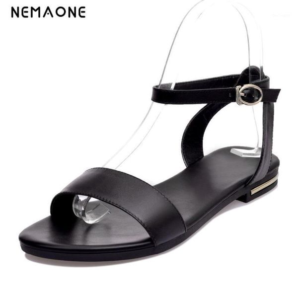 sandals nemaone 100% cowhide summer flat fashion womens shoes big size 34-431, Black
sandals nemaone 100% cowhide summer flat fashion womens shoes big size 34-431, Black