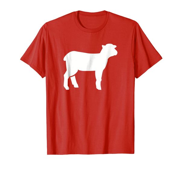 lamb sheep t-shirt, White;black 
lamb sheep t-shirt, White;black