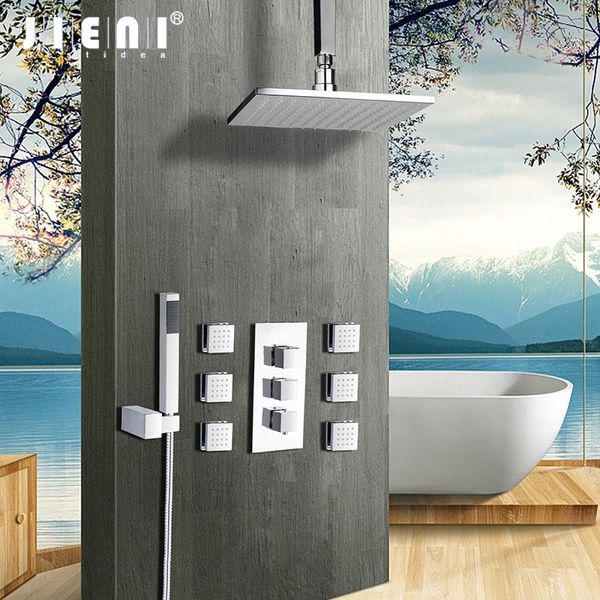 10 12 16 inch shower head square chrome brass message jets set wall mounted rainfall bathroom kit hand sets
10 12 16 inch shower head square chrome brass message jets set wall mounted rainfall bathroom kit hand sets