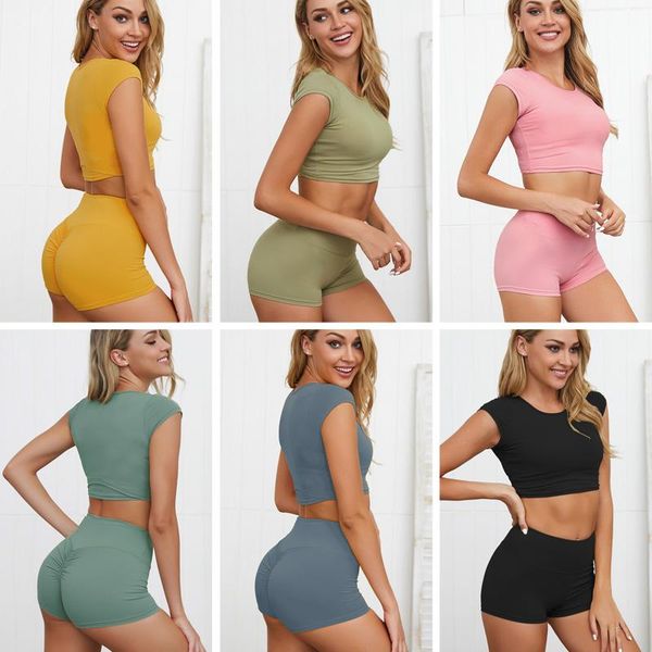 yoga outfit 2021 two piece set women sport suit gym workout clothes short sleeve fitness crop high waist running sportswear
yoga outfit 2021 two piece set women sport suit gym workout clothes short sleeve fitness crop high waist running sportswear