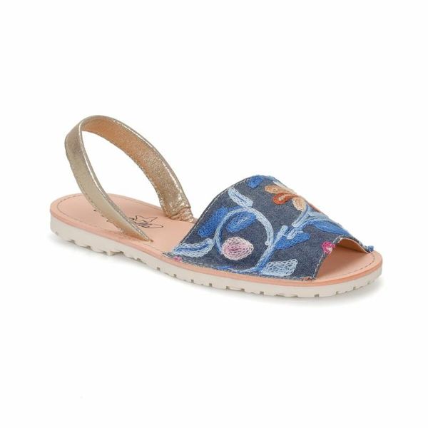 sandals flo cs18139 navy blue women art bella, Black