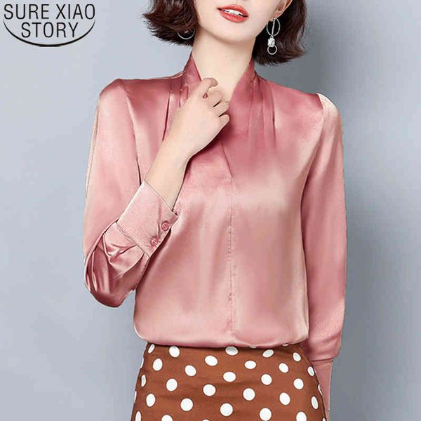 satin shirt women elegant fashion silk blouse office lady solid 6 colors v-neck plus size loose professional 3xl 10855 210417, White
satin shirt women elegant fashion silk blouse office lady solid 6 colors v-neck plus size loose professional 3xl 10855 210417, White