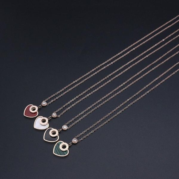 pendant necklaces jsbao arrival 40cm+5cm rose gold colour chain heart necklace women stainless steel crystal stone roman female gift, Silver
pendant necklaces jsbao arrival 40cm+5cm rose gold colour chain heart necklace women stainless steel crystal stone roman female gift, Silver