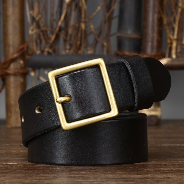 belts 3.3cm wide belt retro couple copper buckle leather pin pure cowhide all-match men's ladies designed, Black;brown
belts 3.3cm wide belt retro couple copper buckle leather pin pure cowhide all-match men's ladies designed, Black;brown