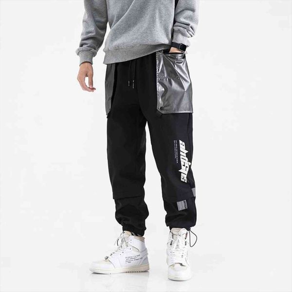 reflective harem big pocket women pant man jogging loose printing cargo trousers male fashions streetwear clothing, Black
reflective harem big pocket women pant man jogging loose printing cargo trousers male fashions streetwear clothing, Black
