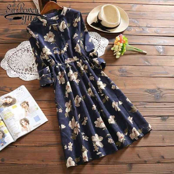 casual knee length floral printed dresses women vintage vestidos spring autumn long sleeve corduroy dress 7426 50 210521, Black;gray
casual knee length floral printed dresses women vintage vestidos spring autumn long sleeve corduroy dress 7426 50 210521, Black;gray