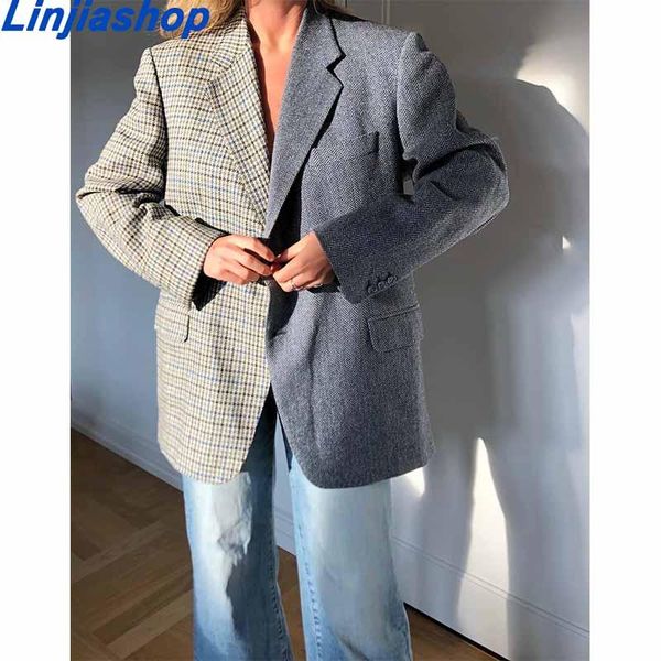 women's suits & blazers autumn winter women blazer thick vintage plaid long wool coat casual oversize shirt jacket loose warm outwear o, White;black
women's suits & blazers autumn winter women blazer thick vintage plaid long wool coat casual oversize shirt jacket loose warm outwear o, White;black
