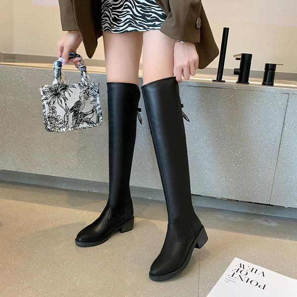 boots women stretch suede winter over-the-knee high heels female thick heel knight long furry party shoes, Black
boots women stretch suede winter over-the-knee high heels female thick heel knight long furry party shoes, Black