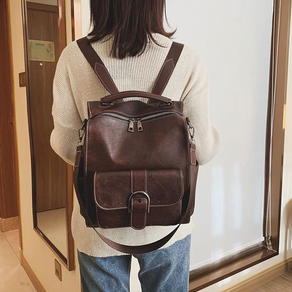casual leather book bag male school backpack fashion waterproof travel simple preppy style outdoor bags
casual leather book bag male school backpack fashion waterproof travel simple preppy style outdoor bags