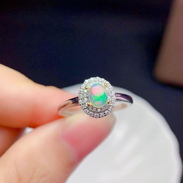 cluster rings s925 sterling silver ring engagement natural opal jewelry 4x5mm ladies luxury fashion noble personality, Golden;silver
cluster rings s925 sterling silver ring engagement natural opal jewelry 4x5mm ladies luxury fashion noble personality, Golden;silver