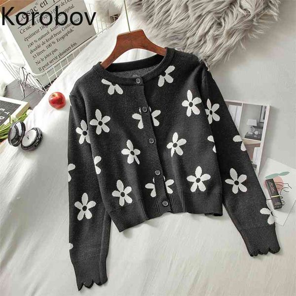 korobov sweet o neck short women cardigans korean single breasted long sleeve sueter mujer autumn winter chic sweaters 210430, White
korobov sweet o neck short women cardigans korean single breasted long sleeve sueter mujer autumn winter chic sweaters 210430, White
