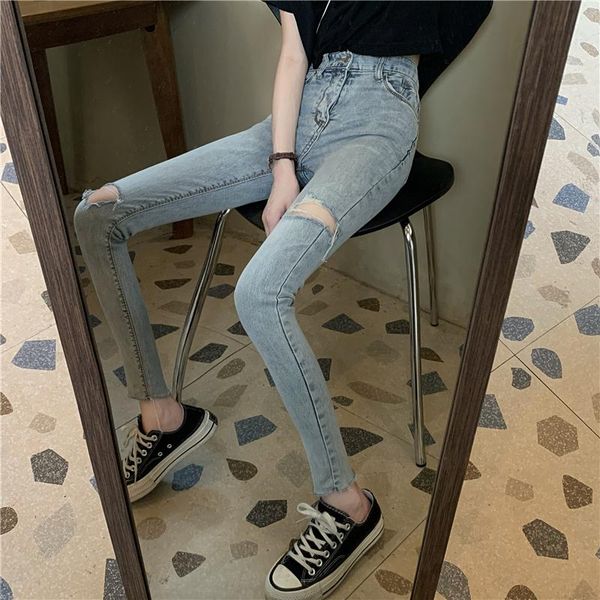 women's jeans blue for women summer casual cozy vintage simple slim was thin stylish breathable holey pencil pants ladies
women's jeans blue for women summer casual cozy vintage simple slim was thin stylish breathable holey pencil pants ladies