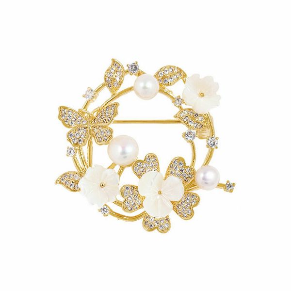 sinzry korean jewellery accessory elegant cubic zircon butterfly flower natural pearl suit brooches for women, Gray
sinzry korean jewellery accessory elegant cubic zircon butterfly flower natural pearl suit brooches for women, Gray