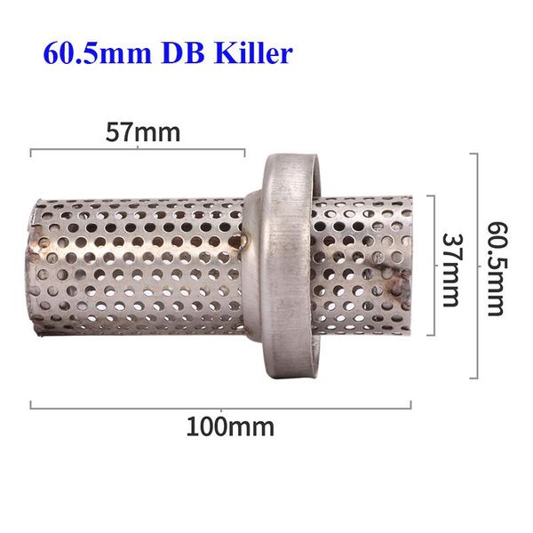 60.5mm motorcycle exhaust muffler can db killer removable insert tip eliminator system
60.5mm motorcycle exhaust muffler can db killer removable insert tip eliminator system