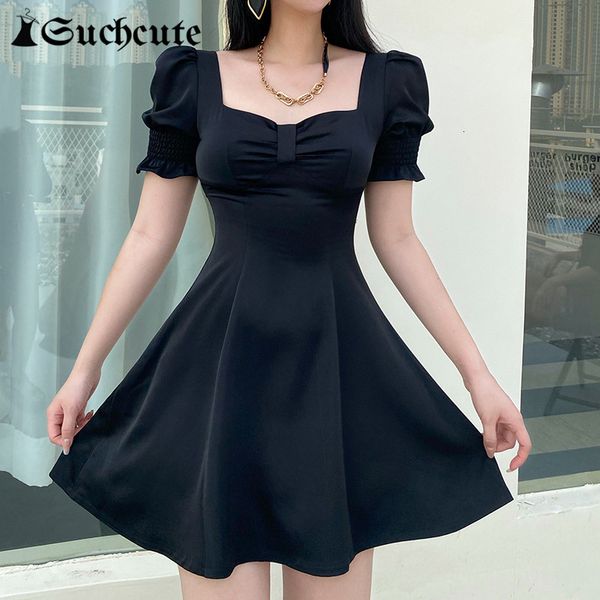 casual dresses elegent square neck summer black basic a-line gothic puff sleeve mini for women harajuku caxs, Black;gray
casual dresses elegent square neck summer black basic a-line gothic puff sleeve mini for women harajuku caxs, Black;gray