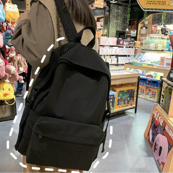 solid color waterproof nylon backpack fashion for women big mini travel bag korea stylish schoolbag
solid color waterproof nylon backpack fashion for women big mini travel bag korea stylish schoolbag