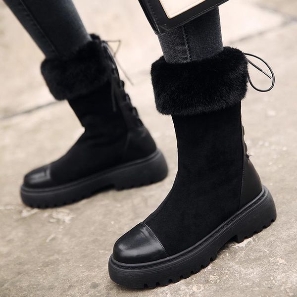 boots women's snow wool leather ankle fashion warm non-slip platform handmade short shoes winter plush, Black
boots women's snow wool leather ankle fashion warm non-slip platform handmade short shoes winter plush, Black