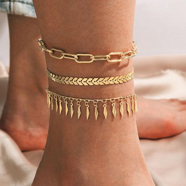 anklets 3 pcs/set gold color metal fringed ankle bracelet woman on the leg women's anklet jewelry foot chains beach accessories, Red;blue
anklets 3 pcs/set gold color metal fringed ankle bracelet woman on the leg women's anklet jewelry foot chains beach accessories, Red;blue