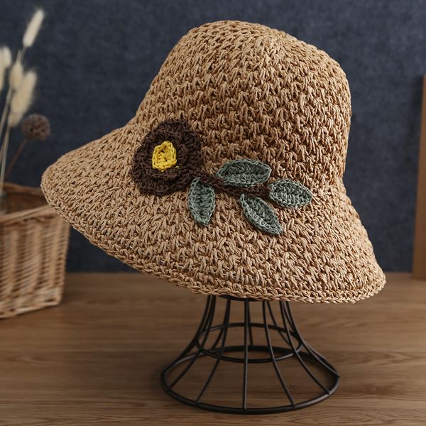 flower straw women's summer fashion fresh sun protection small eaves beach hat edge versatile designer sunshade, Yellow
flower straw women's summer fashion fresh sun protection small eaves beach hat edge versatile designer sunshade, Yellow