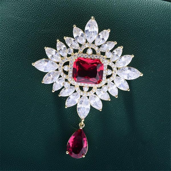 pins, brooches korean fashion red crystal water drop brooch pin for woman shawl buckle sweater trendy jewelry, Gray
pins, brooches korean fashion red crystal water drop brooch pin for woman shawl buckle sweater trendy jewelry, Gray