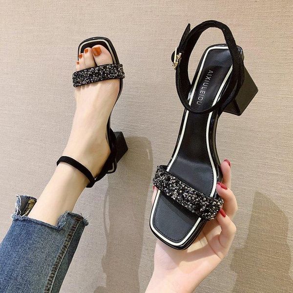 fashion womens shoes 2021 female sandal block heels bling luxury girls velvet chunky clear beige comfort high bright dress, Black
fashion womens shoes 2021 female sandal block heels bling luxury girls velvet chunky clear beige comfort high bright dress, Black