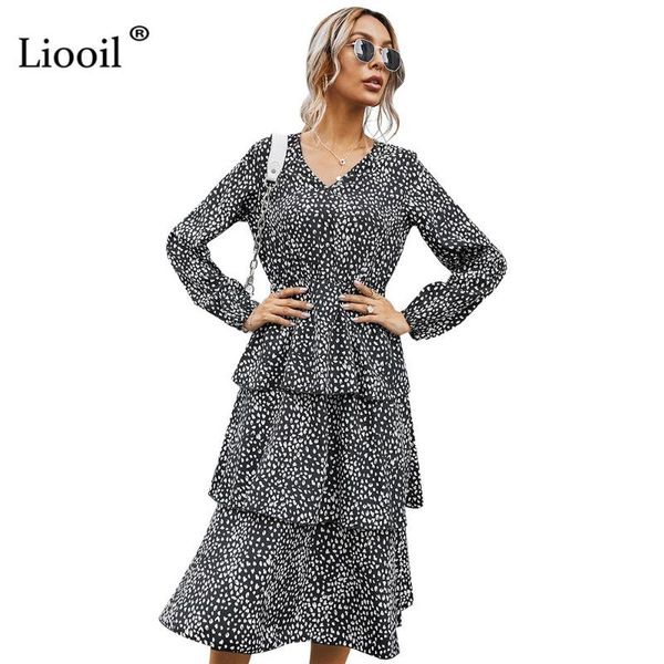 casual loose floral print mixi dress women 2021 autumn winter clothes long sleeve v neck with ruffles female vintage dresses, Black;gray
casual loose floral print mixi dress women 2021 autumn winter clothes long sleeve v neck with ruffles female vintage dresses, Black;gray