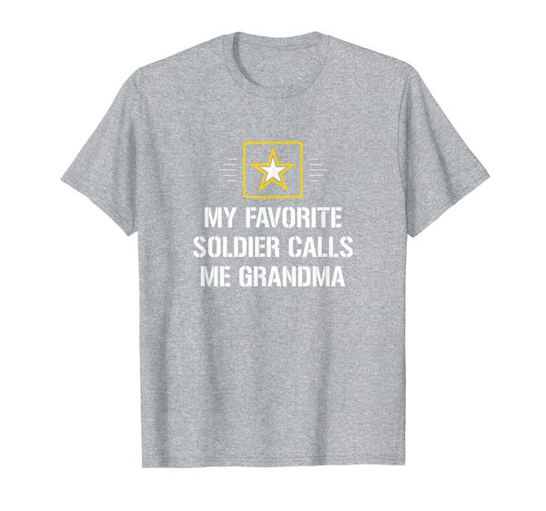My Favorite Soldier Calls Me Grandma - T-Shirt, Mainly pictures