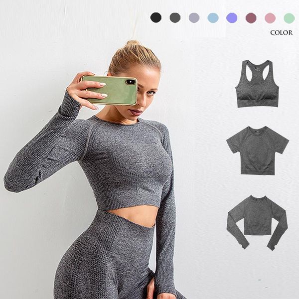 yoga outfit seamless long sleeve workout for women fitness vital gym crop athletic shirt sportswear short active
yoga outfit seamless long sleeve workout for women fitness vital gym crop athletic shirt sportswear short active
