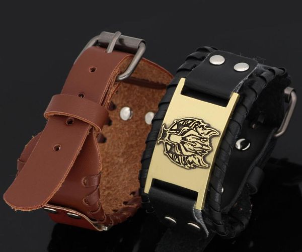 nodic viking odin wolf leather amulet bracelet -adjustable size 19-31 cm bangle, Black
nodic viking odin wolf leather amulet bracelet -adjustable size 19-31 cm bangle, Black