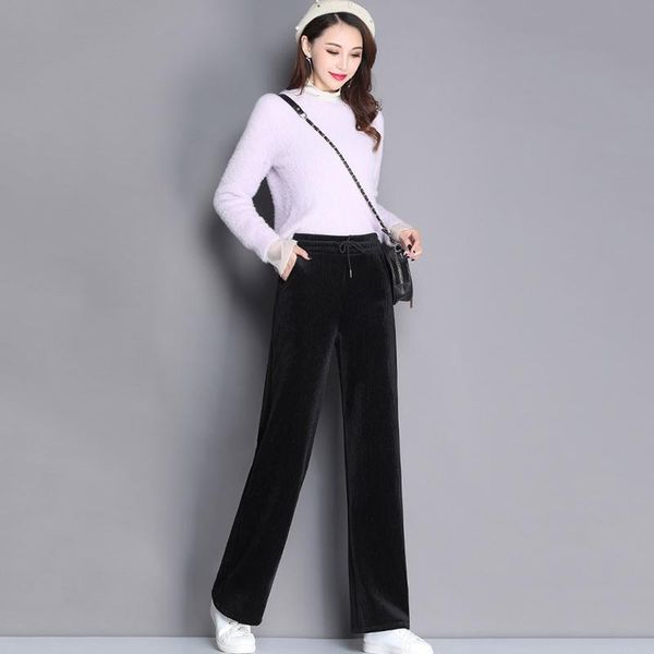 women's pants & capris plus size corduroy wide-leg women draped high waist loose warm straight autumn winter trousers 4xl, Black;white
women's pants & capris plus size corduroy wide-leg women draped high waist loose warm straight autumn winter trousers 4xl, Black;white