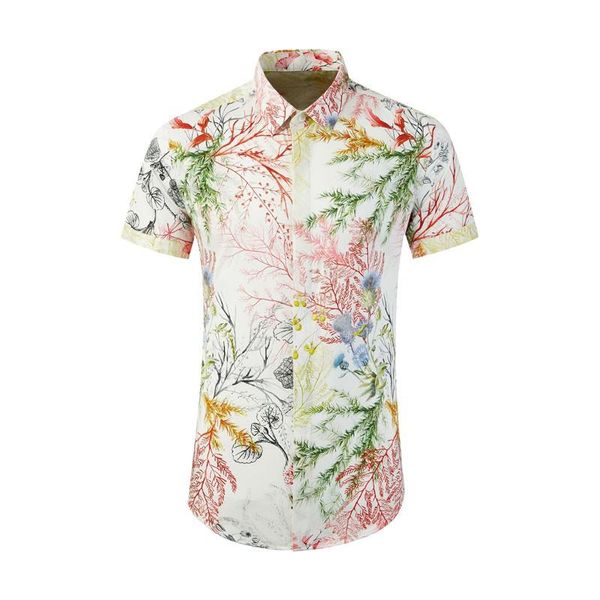 men's casual shirts arrival fashion spring summer seaweed pattern digital printing 100% cotton short sleeve men plus size -3xl4xl, White;black
men's casual shirts arrival fashion spring summer seaweed pattern digital printing 100% cotton short sleeve men plus size -3xl4xl, White;black
