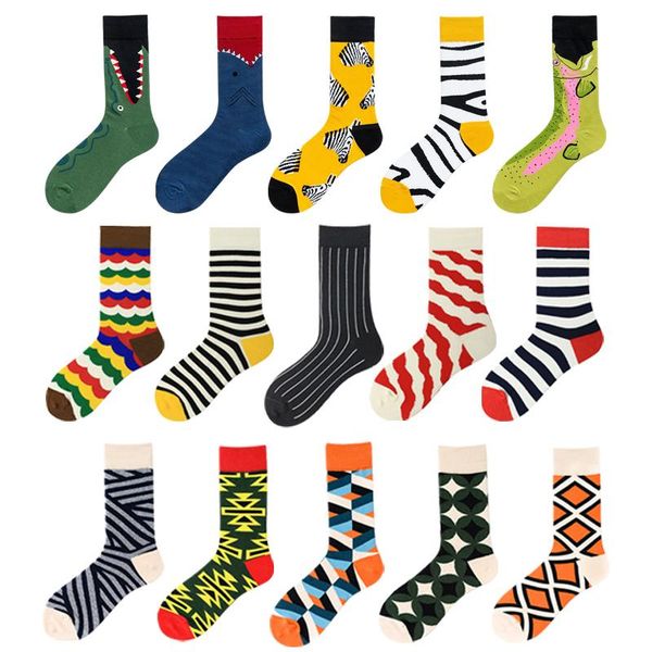 men's socks novelty funny men graphic combed cotton colorful oil painting cartoon striped animal retro cute sock christmas gift unisex, Black
men's socks novelty funny men graphic combed cotton colorful oil painting cartoon striped animal retro cute sock christmas gift unisex, Black